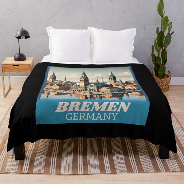 Item preview, Retro Bremen Skyline designed and sold by MaateoDesign.