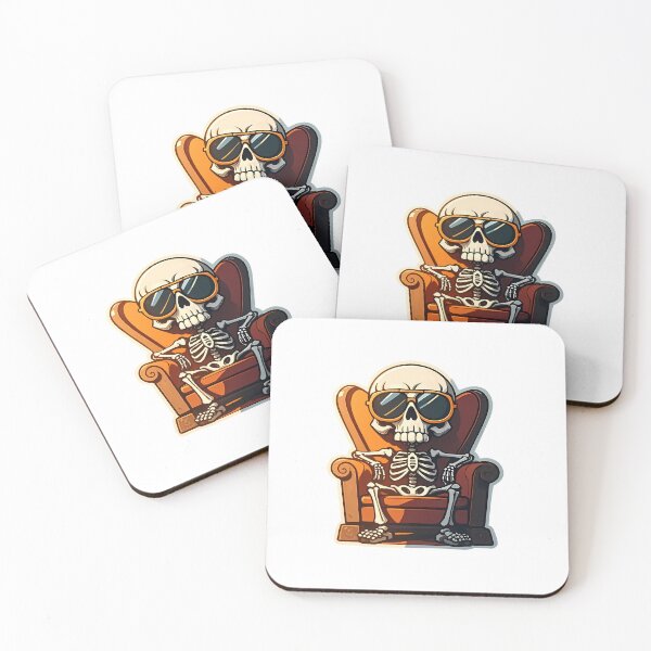 Item preview, Handsome skull wearing sunglasses designed and sold by JumpLoe.
