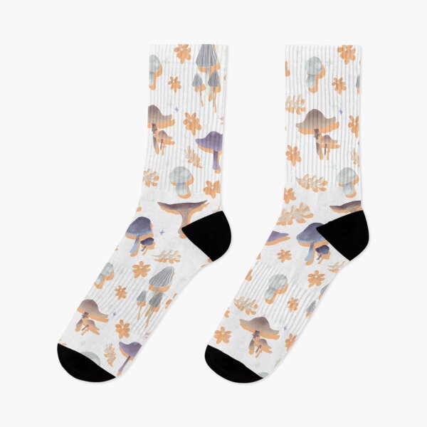 Item preview, Woodland Mushrooms Shadow Pattern (Orange) designed and sold by Nyatimira.