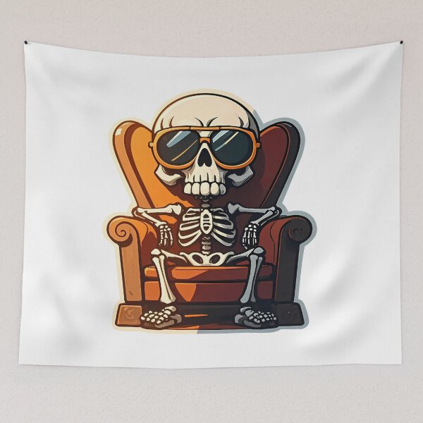 Item preview, Handsome skull wearing sunglasses designed and sold by JumpLoe.