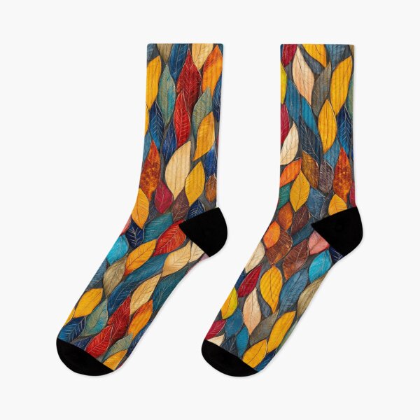 Item preview, Colorful Autumn Leaves Pattern designed and sold by NicolasGlowArt.