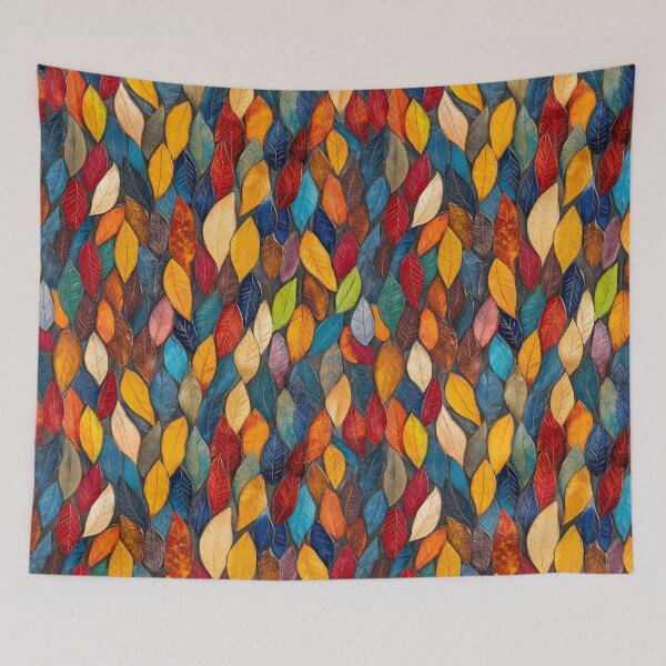 Item preview, Colorful Autumn Leaves Pattern designed and sold by NicolasGlowArt.