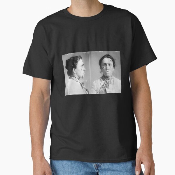 Vista previa del artículo con la obra «Foto policial de Emma Goldman», diseñado y vendido por warishellstore.