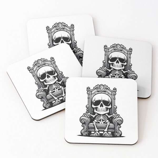 Item preview, Domineering skull wearing sunglasses designed and sold by JumpLoe.