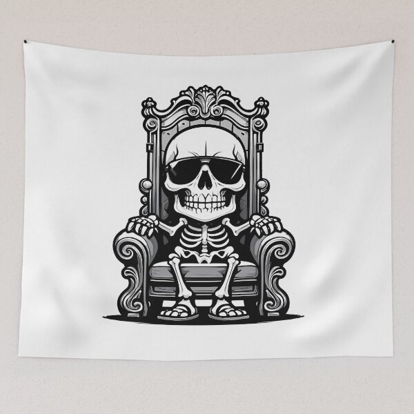 Item preview, Domineering skull wearing sunglasses designed and sold by JumpLoe.