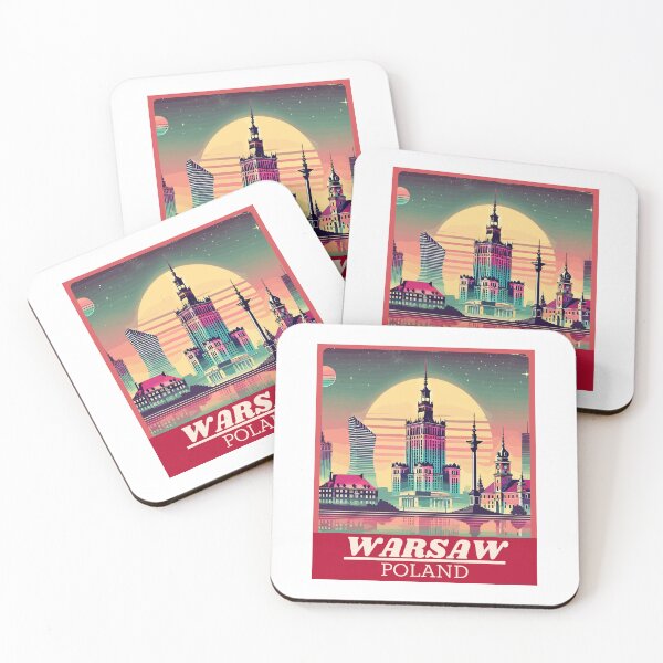 Item preview, Retro Abstract Warsaw Skyline  designed and sold by MaateoDesign.