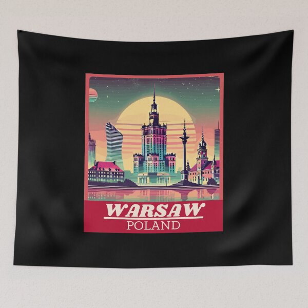 Item preview, Retro Abstract Warsaw Skyline  designed and sold by MaateoDesign.