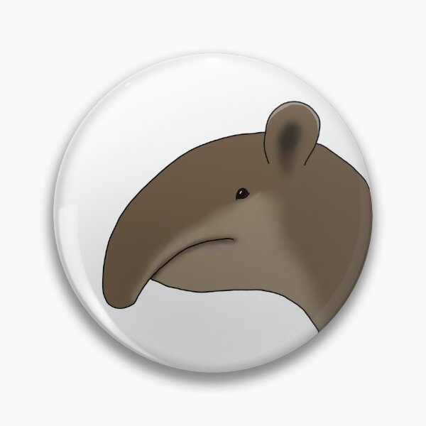 Item preview, Cartoon Baird's tapir face designed and sold by ThatIsSomething.