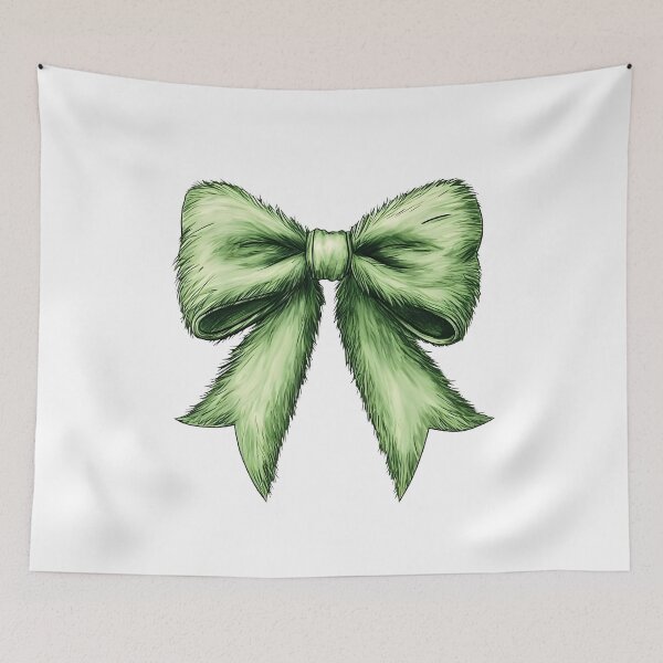 Item preview, Christmas Green Coquette, Christmas Furry Green Bow designed and sold by Denniscarter.