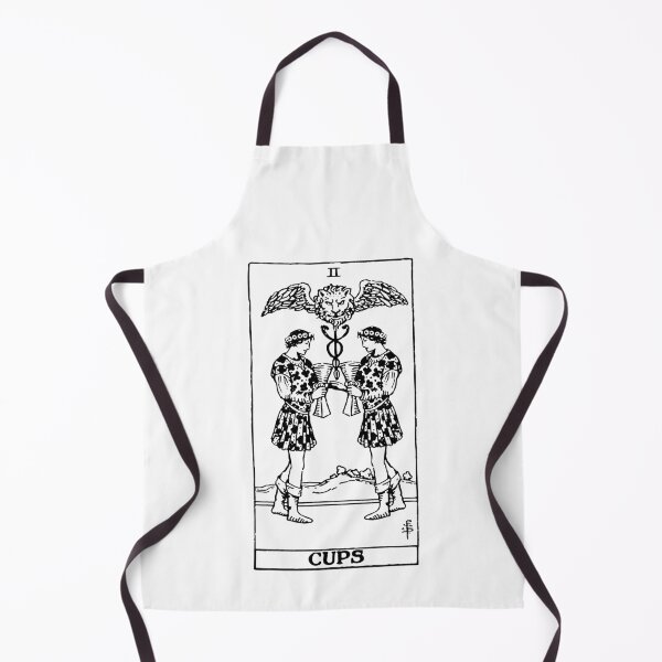 Item preview, M/M Two of Cups Gay Tarot in black LGBTQ+ designed and sold by winterwinter.