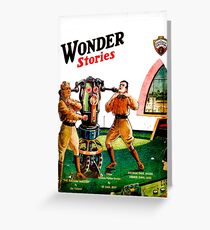 Wonder Stories 1930. Greeting Card
