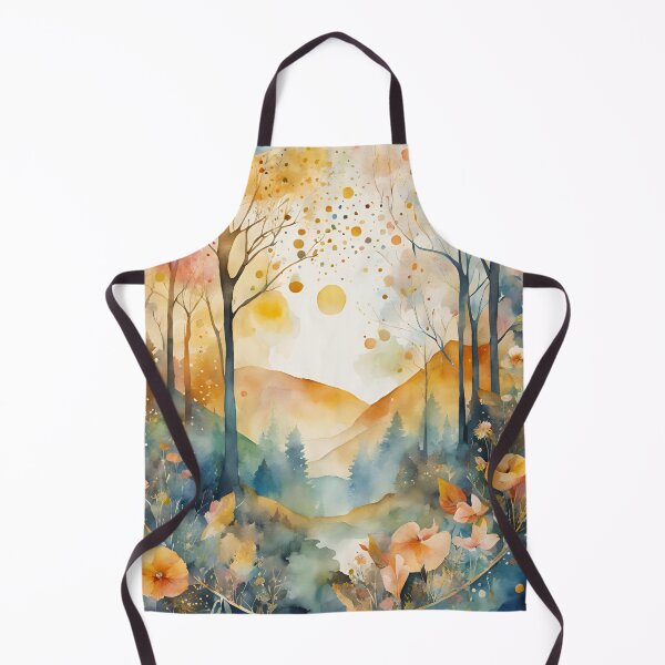 Item preview, Fall vibes, autumn mountains landscape, autumn trees, , autumn colors, spirit week, watercolor pattern designed and sold by KolorellaS.