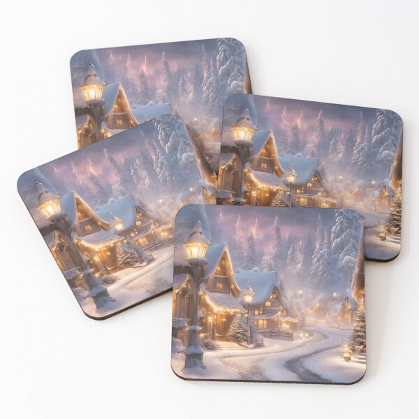 Item preview, Fantasy Winter Ancient Citidel Scenic surrounded by nature (silvergoldvisionary) designed and sold by SGVisionary.