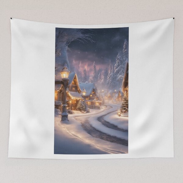 Item preview, Fantasy Winter Ancient Citidel Scenic surrounded by nature (silvergoldvisionary) designed and sold by SGVisionary.