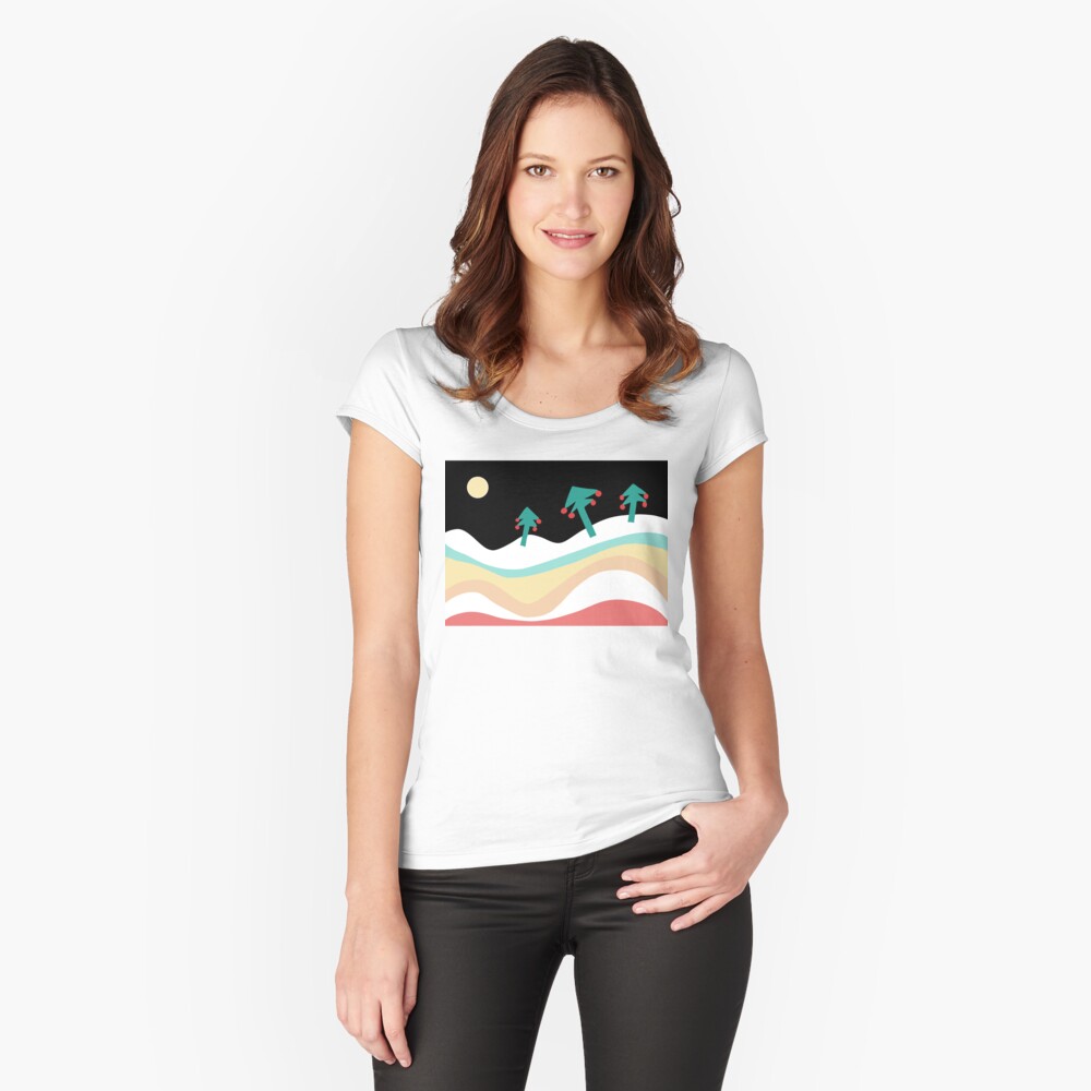 Item preview, Fitted Scoop T-Shirt designed and sold by jpandsusan.