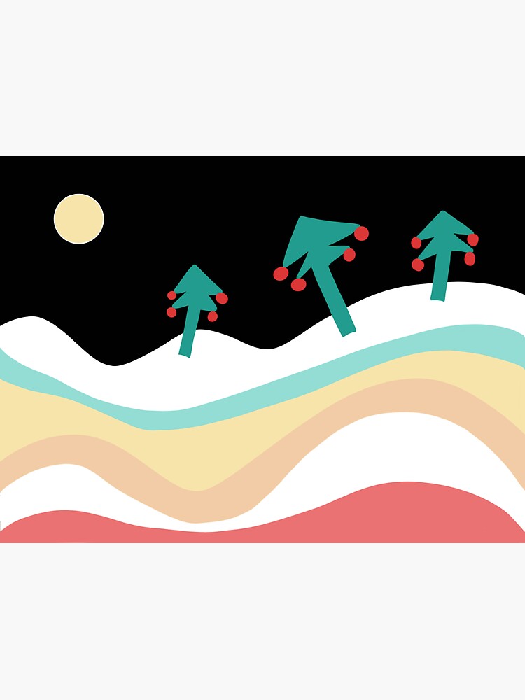 Thumbnail 3 of 3, Sticker, A Dreamy Winterwonderland designed and sold by jpandsusan.