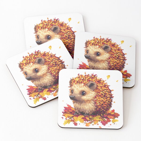 Item preview, Hedgehog Autumn designed and sold by NicolasGlowArt.