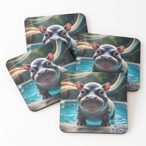 Item preview, Baby Hippo - Moo Deng designed and sold by Shiwwa.