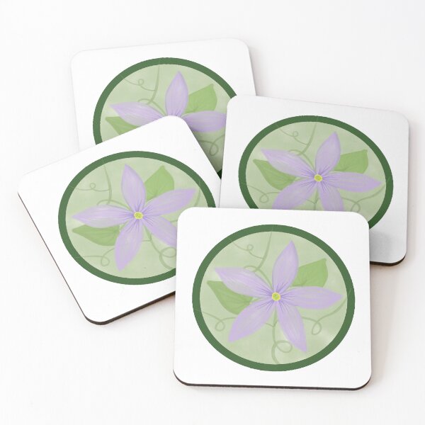 Item preview, Round Clematis  designed and sold by Echos-Art.