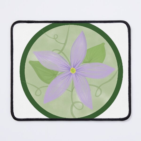 Item preview, Round Clematis designed and sold by Echos-Art.
