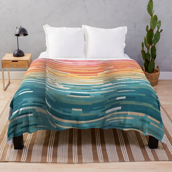 Artikelvorschau, Sunset Ocean Stripes - Minimalistisches Pastell-Farbverlaufsmuster entworfen und verkauft von KennerTH.