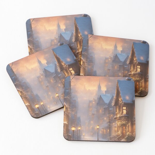 Item preview, Fantasy Winter Ancient Citidel Scenic surrounded by nature (silvergoldvisionary) designed and sold by SGVisionary.