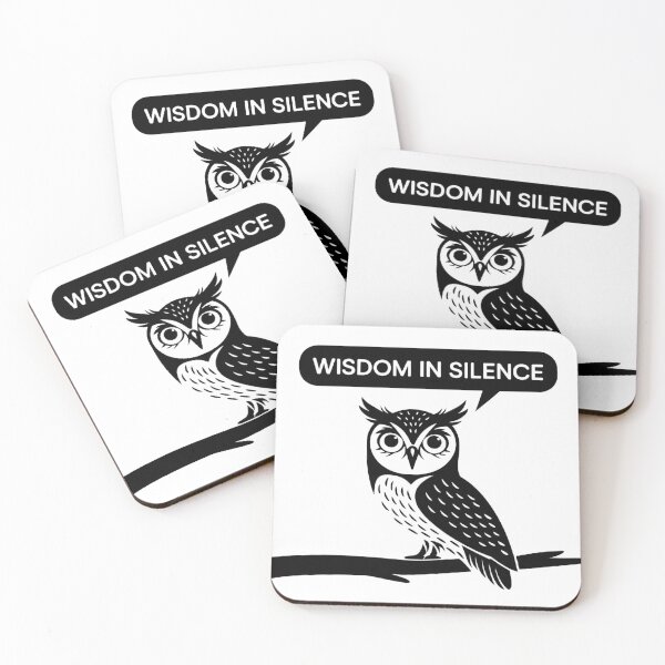 Item preview, Minimalist Owl Design T-Shirt: "Wisdom in Silence" designed and sold by StyleCrazeTees.