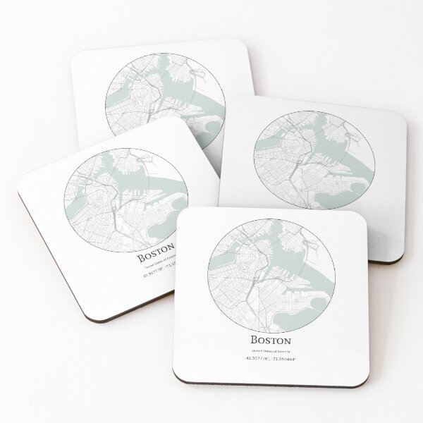 Item preview, Topography of Boston designed and sold by JohnnysHeath.