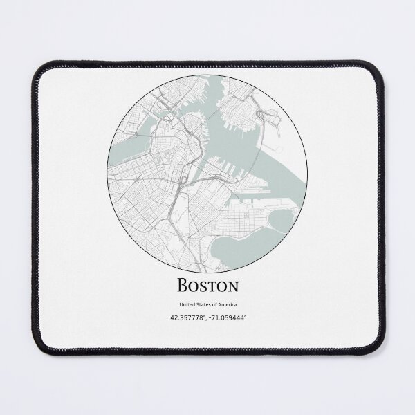 Item preview, Topography of Boston designed and sold by JohnnysHeath.