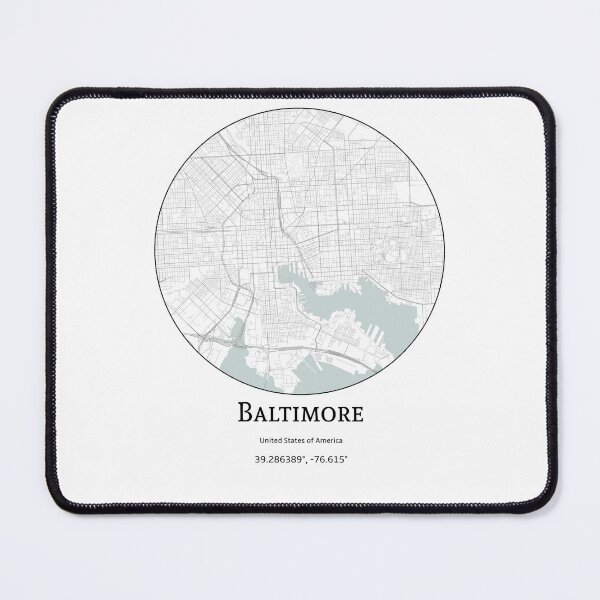 Item preview, Topography of Baltimore designed and sold by JohnnysHeath.
