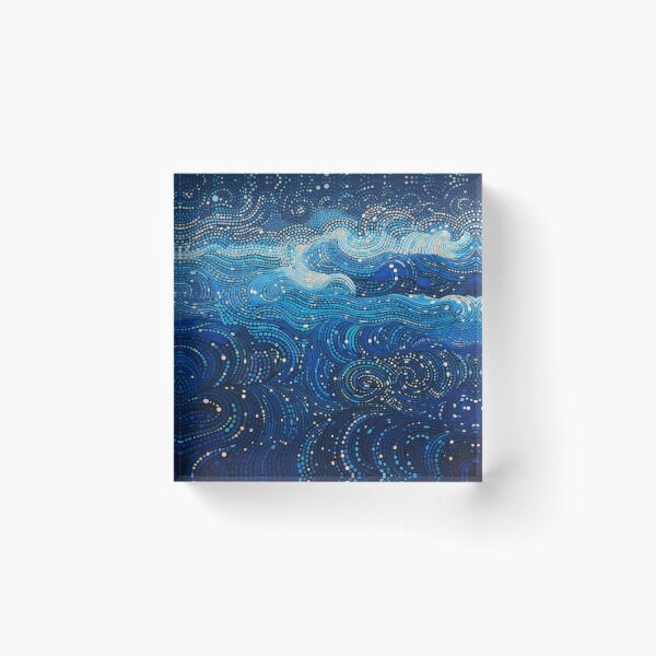 Item preview, Aboriginal Inspired Dot Art - With Stormy Waves designed and sold by GrinGalore.