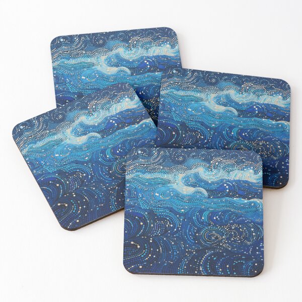 Item preview, Aboriginal Inspired Dot Art - With Stormy Waves designed and sold by GrinGalore.