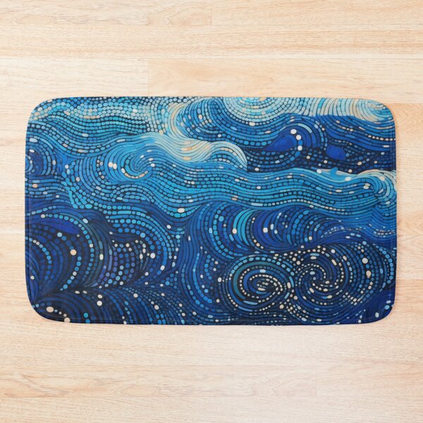 Item preview, Aboriginal Inspired Dot Art - With Stormy Waves designed and sold by GrinGalore.