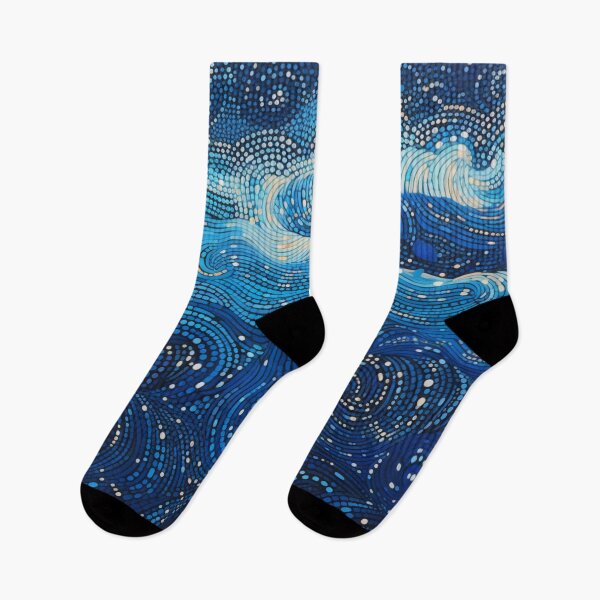 Item preview, Aboriginal Inspired Dot Art - With Stormy Waves designed and sold by GrinGalore.