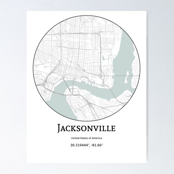 Item preview, Topography of Jacksonville designed and sold by JohnnysHeath.