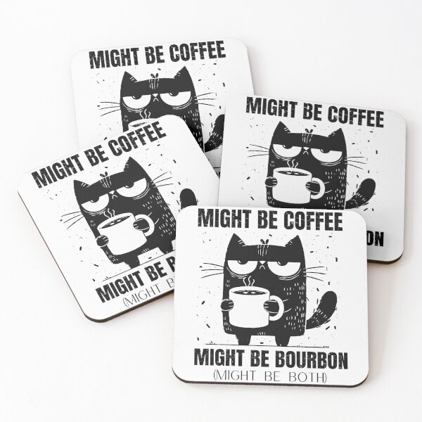Item preview, Might Be Coffee Might Be Bourbon Coffee Lovers designed and sold by ManiaGrania.