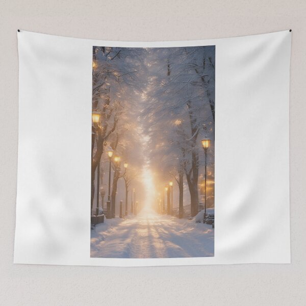 Item preview, Fantasy Winter Ancient Citidel Scenic surrounded by nature (silvergoldvisionary) designed and sold by SGVisionary.