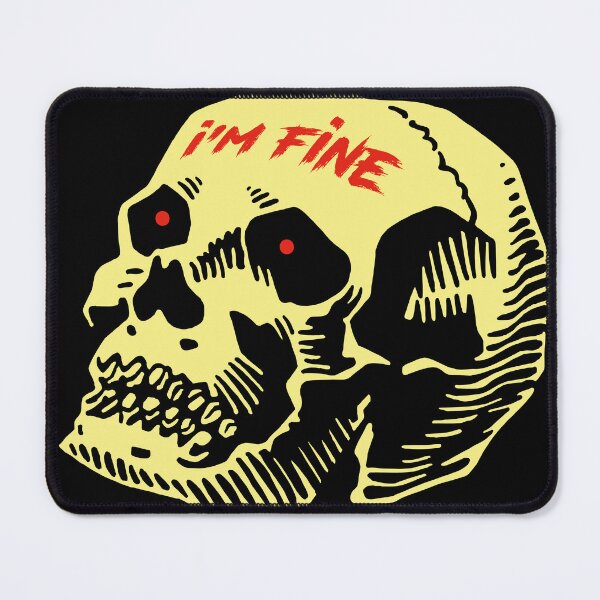 Item preview, Positive Vibes Skull designed and sold by queerrilla.