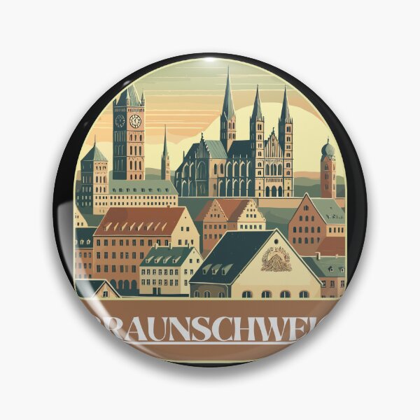 Item preview, Retro Braunschweig Skyline  designed and sold by MaateoDesign.