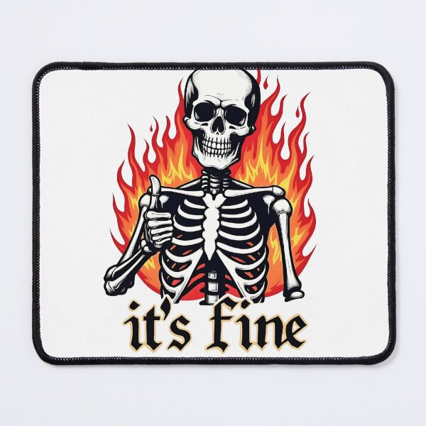 Item preview, It's Fine, Skeleton Style- Vintage Comic book designed and sold by SpeakingPrint2.