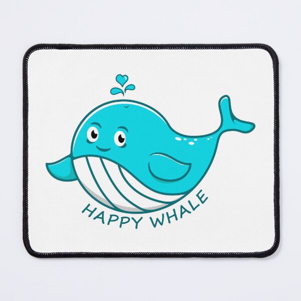 Item preview, Cartoon happy whale. designed and sold by stylegoose.