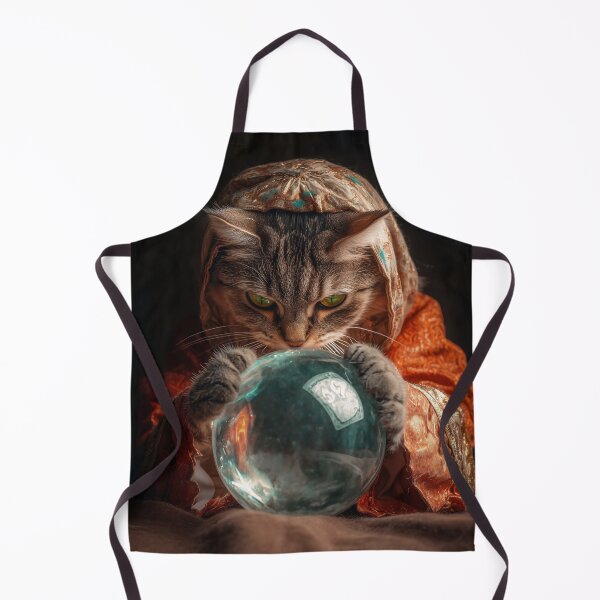 Item preview, Fortune teller - cat with a crystal ball designed and sold by FleurFrench.