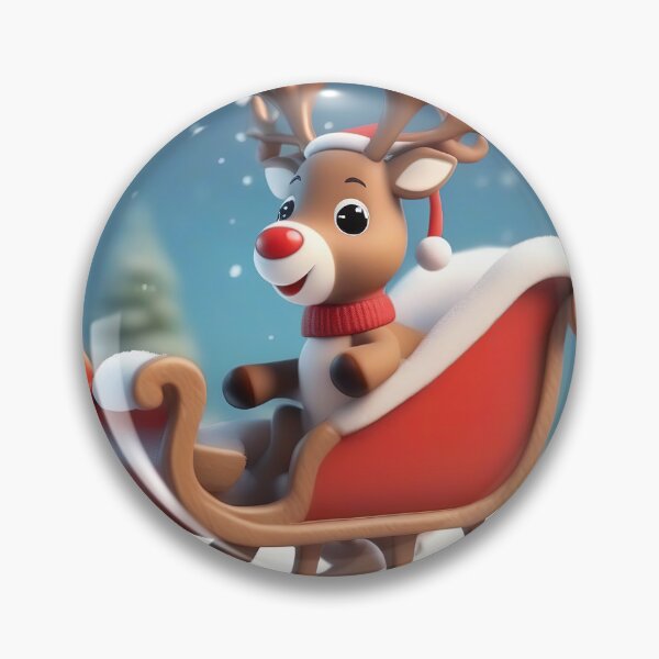 Item preview, 3d reindeer in a sleigh designed and sold by lalylaura.