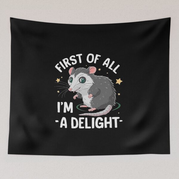 Item preview, Adorable Opossum - First of All, I’m a Delight designed and sold by love3617.