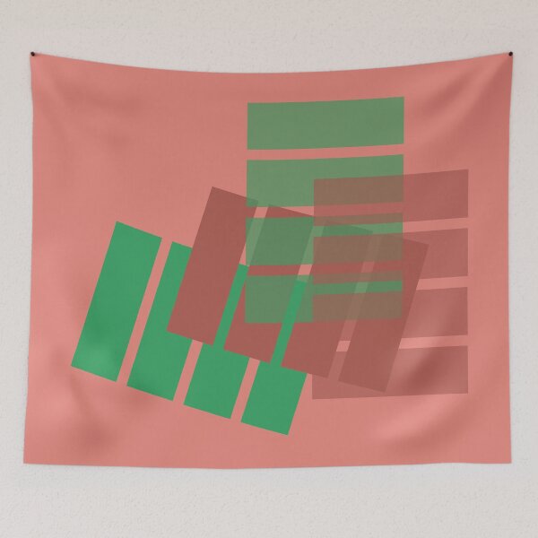 Item preview, Playing with Rectangles, Unique designed and sold by villacreativa.