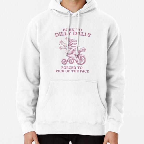 Item preview, Born to Dilly Dally Vintage Sloth Design Pink designed and sold by TypeFace-Art.