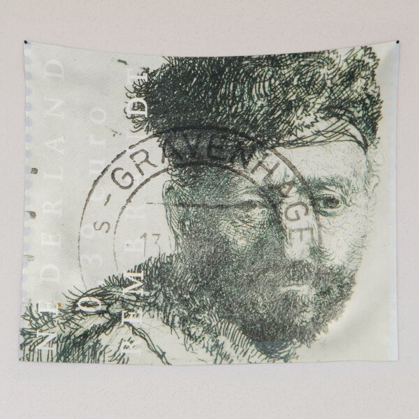 Item preview, Rembrandt etch on postage stamp designed and sold by Photopat.