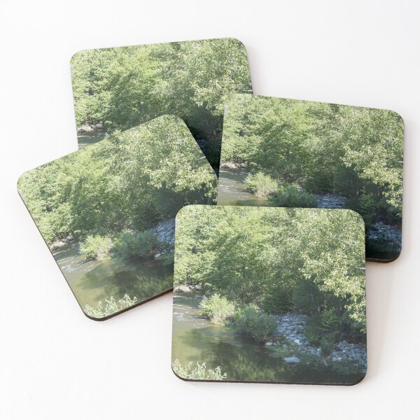 Item preview, Calm Summertime River with Lush Green Riverbanks designed and sold by Georgia Mizuleva.