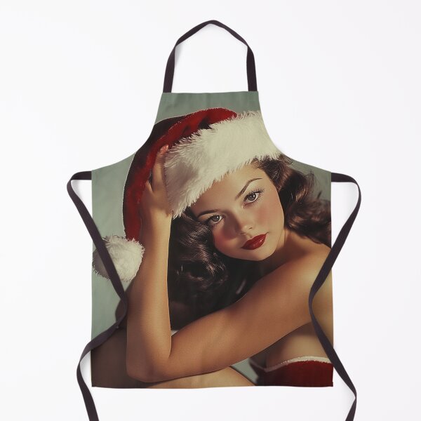 Item preview, Vintage Classic Pin Up Girl Santa Clause Postcard designed and sold by The Art of Kkatarynka.