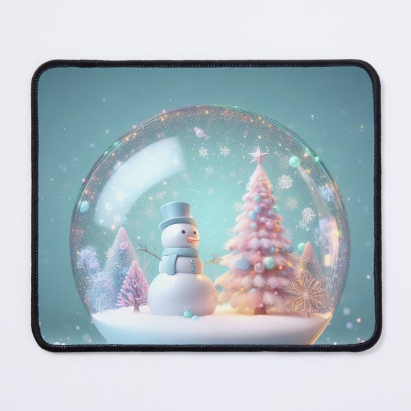 Item preview, Snowman in a Christmas globe designed and sold by lalylaura.
